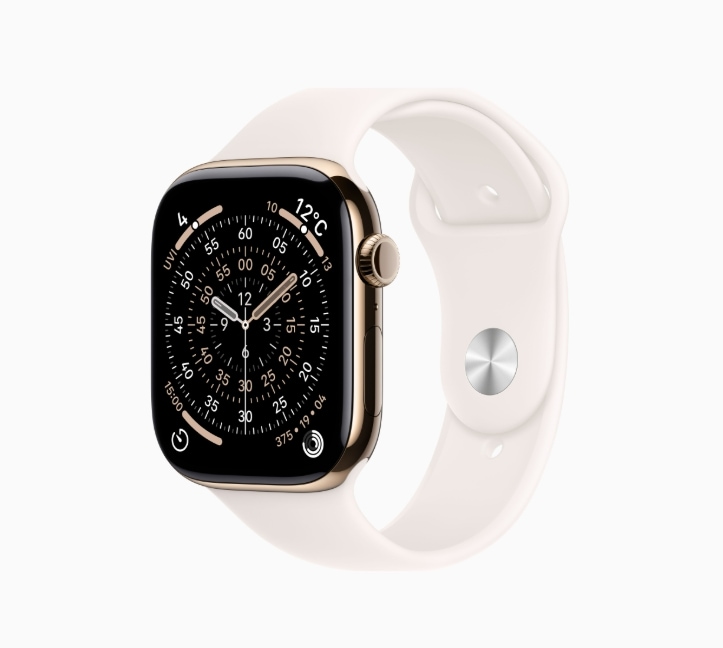 「新品」Apple Watch Series 11 GPS Cellularモデル 46mm MFD64J/A [ゴールドチタニウムケース・ライトブラッシュスポーツバンド M/L]