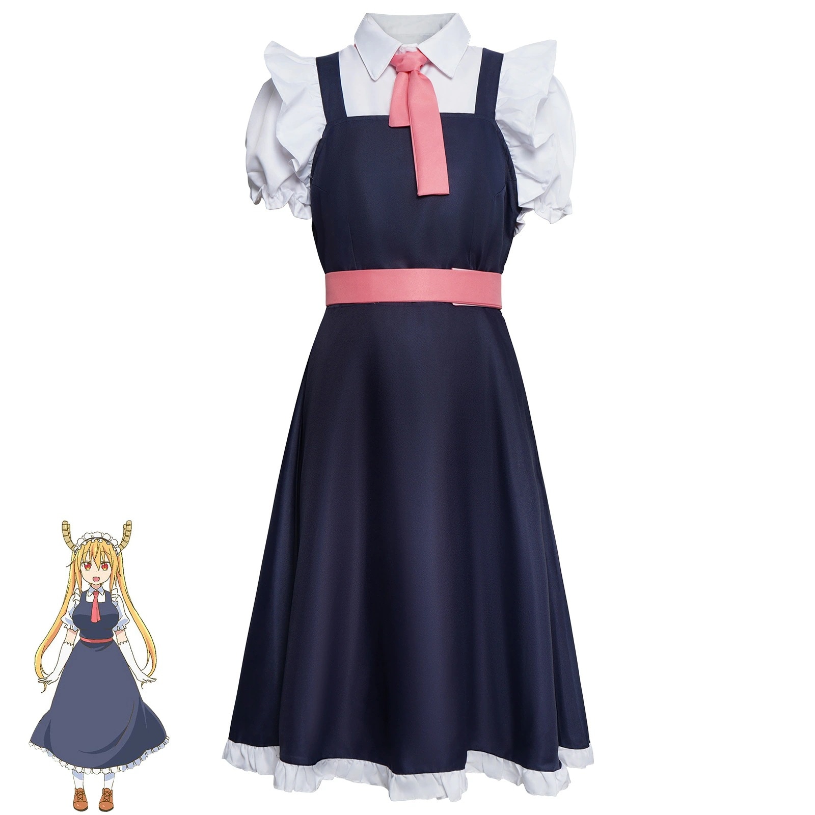 K1098小林家の竜メイドcos衣装ハロウィーンcos衣装竜メイドトールコスプレ衣装女