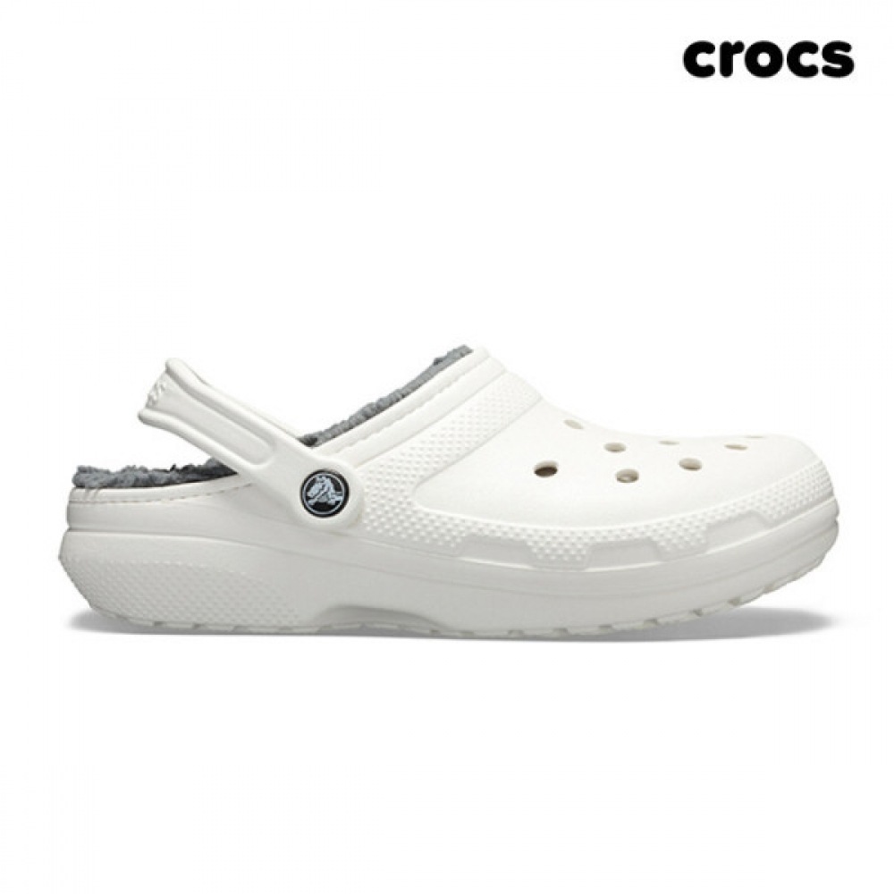 クロックスクラシック裏地付きファースリッパ