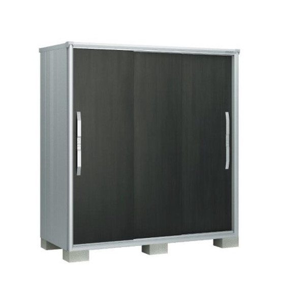 ヨドコウ ESF1505AWE ウッディエボニー エスモ 小型物置 (3枚扉 1500×513×1914) 法人向け・配送のみ販売 メーカー直送