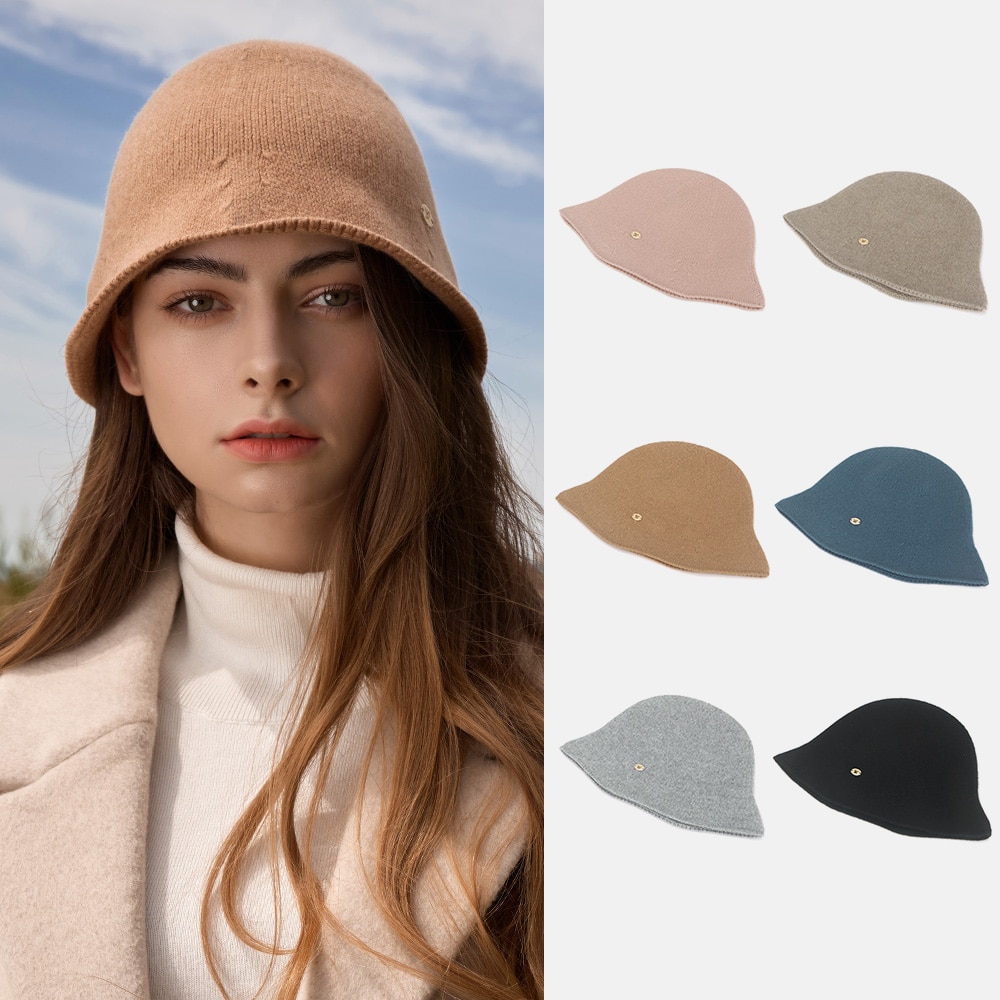 カシミヤ　ニット　コンフォートハット　（6 Colors）