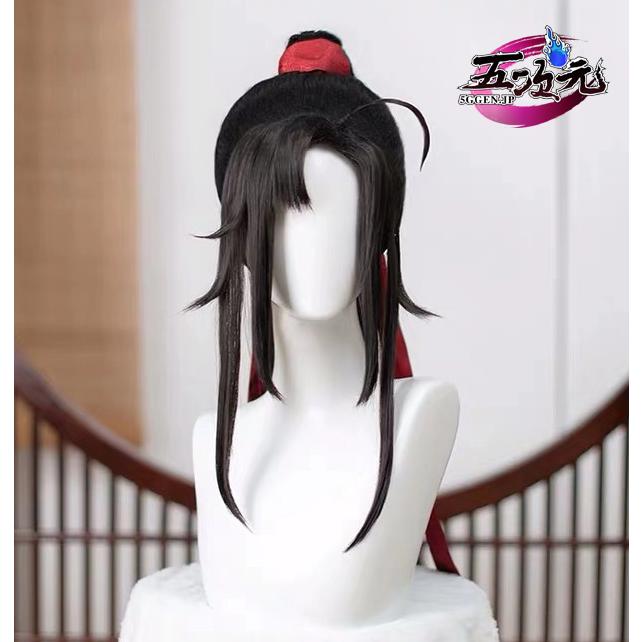 レディース ウィッグ イベント用品 コスプレ パーティー ハロウィン　魔道祖師　公式　コスプレ　魏無羨　少　ウィッグ