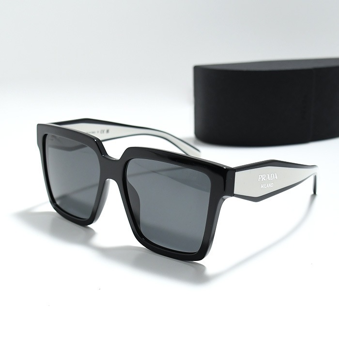 ロゴ サングラス メガネ PR 24ZS メンズ ユニセックス アセテートレイヤー コントラスト レクタンギュラーフレーム UVカット スクエア型 29,510円