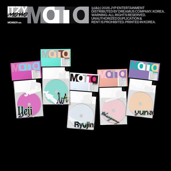 [5種セット] (MEMBER Ver.) PhotoBook 予約販売特典 ITZY Motto 韓国チャート反映