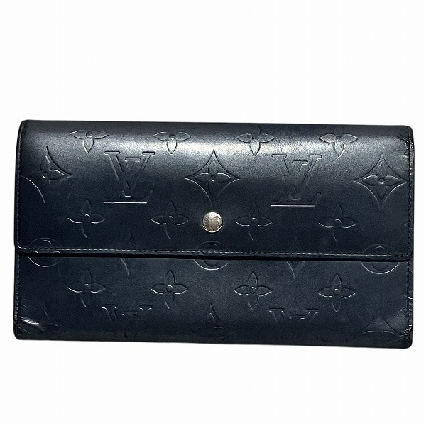 ルイヴィトンマット ポルトトレゾール インターナショナル M65105 3つ折り財布【中古】