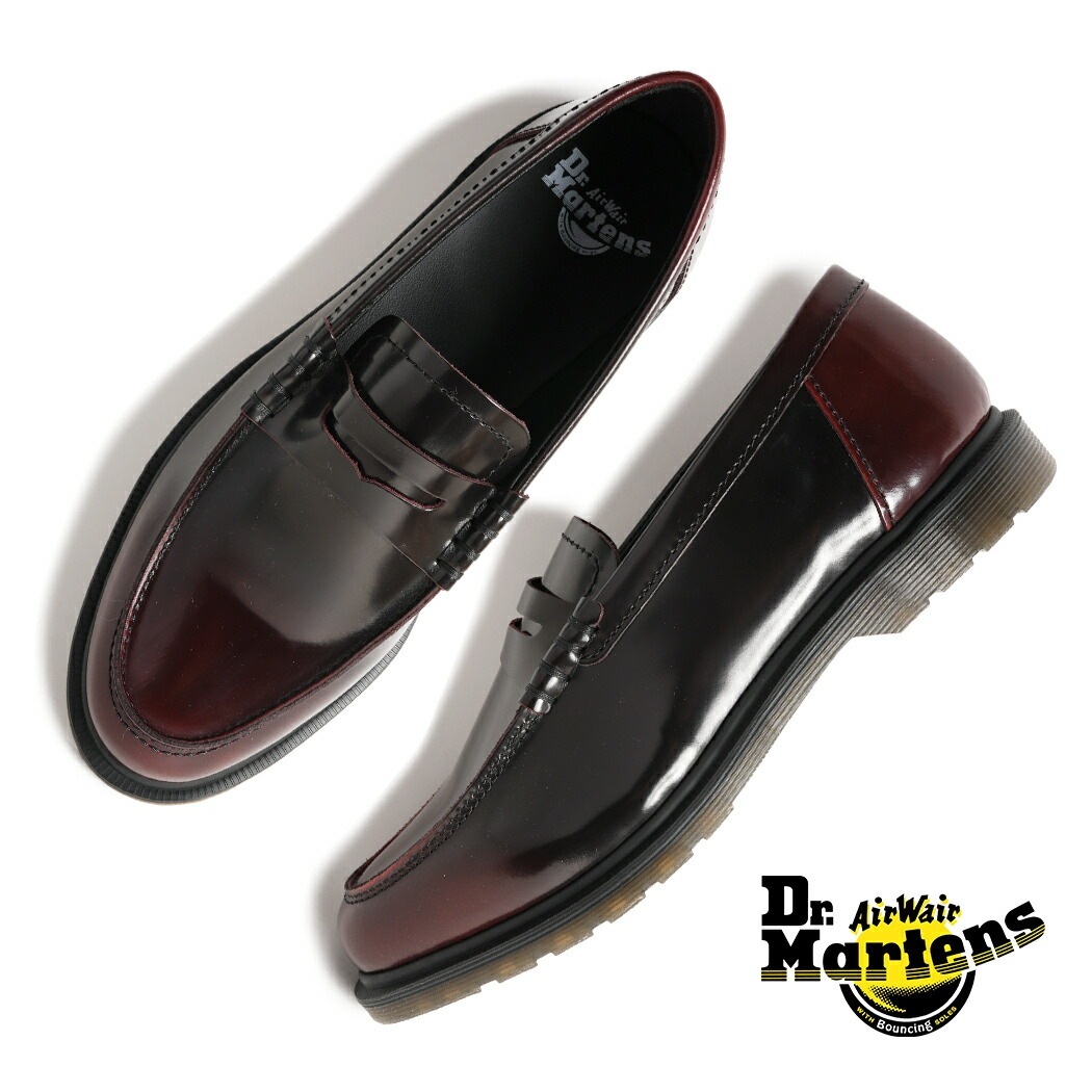 Dr.Martens ドクターマーチン MAYFARE メイフェア ペニー ローファー 革靴 LOAFER CHERRY RED ( コインローファー レザー ドレス メンズ レディース 428476