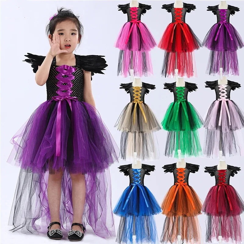 ハロウィン演出ワンピースネッサポンポンプリンセスドレスドレスお歳暮ドレス子供演出ワンピース コスム 女の子 衣装 子供服 万聖節 イベント 仮装 こども ル ワンピー