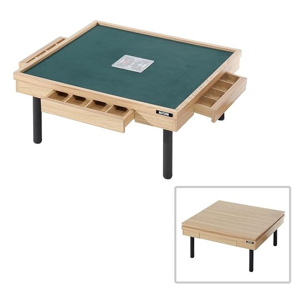 シークレット麻雀卓 ローテーブルタイプ/74cm×74cm×高さ37cm/オーク BMJ35L-AK