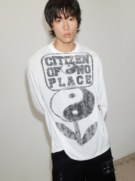 23SS Taiji Silk Tシャツ着用 太地花 シルバーシルク 長袖 日焼け止め