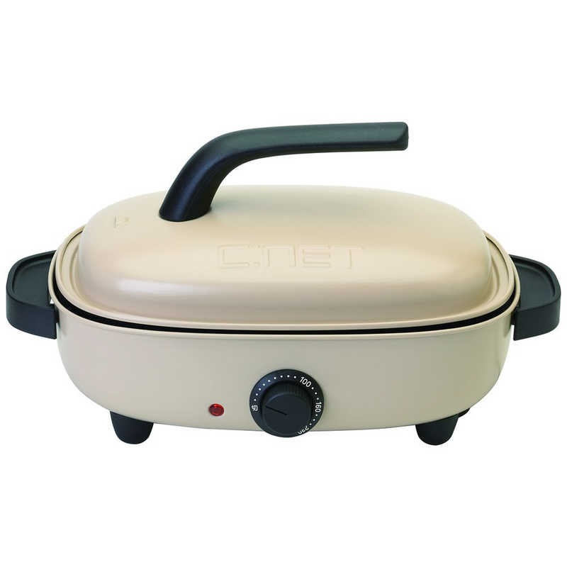 シィーネット　リバーシブルホットプレート　SHPM401BE ベｰジュ