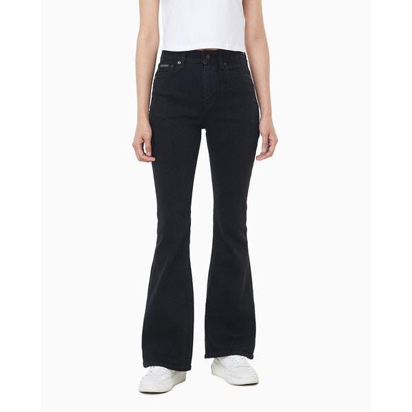 女性ハイライズフレアブラックデニム(47D746G)