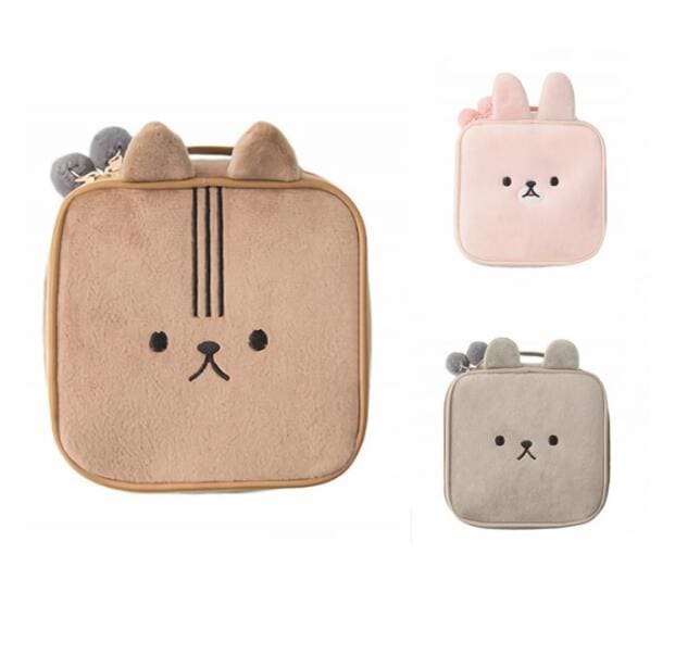 大人気！ 化粧ポーチ バニティーケース かわいい アニマル フェイス 化粧箱 小物収納 化粧ポーチ メイクケー 収納用品