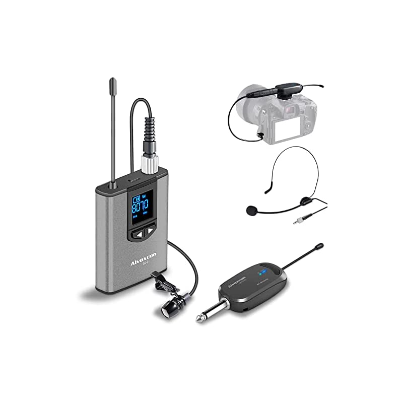 ワイヤレスマイク UHF ピンマイク ワイヤレス ヘッドセットマイク クリップマイク ハンズフリーマイク 無線マイク 動画撮影  録音 拡声 カメラ スマホ 軽量 日本語取扱説明書付き 送信機*1 受