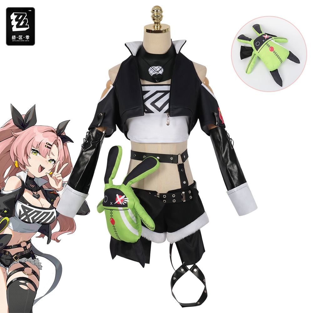 ゼロcos衣類unningウサギの家ニコールデマラビリーゲームアニメーション女性用のかつらのコスプレ衣類のフルセット-ニコール・デマラ[フルセット]