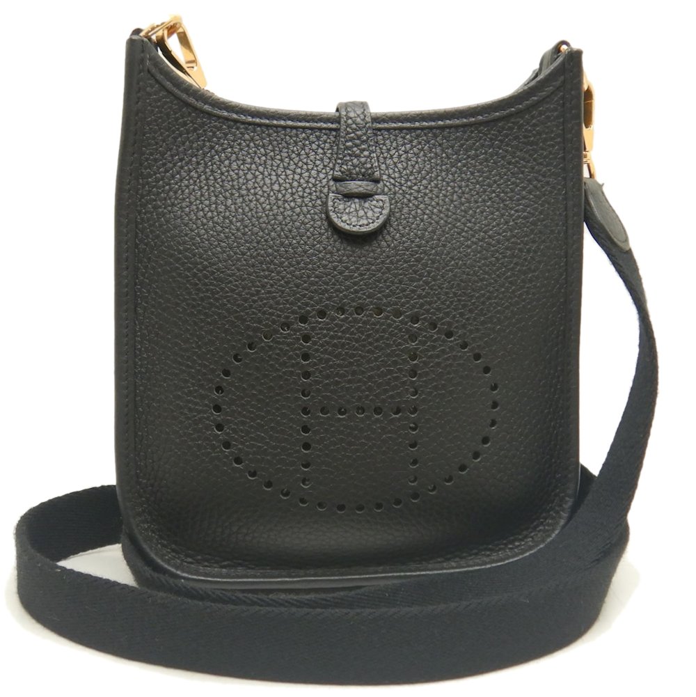 エヴリンTPM H069426CK ショルダーバッグ トリヨンクレマンス ブラック/252931【中古】