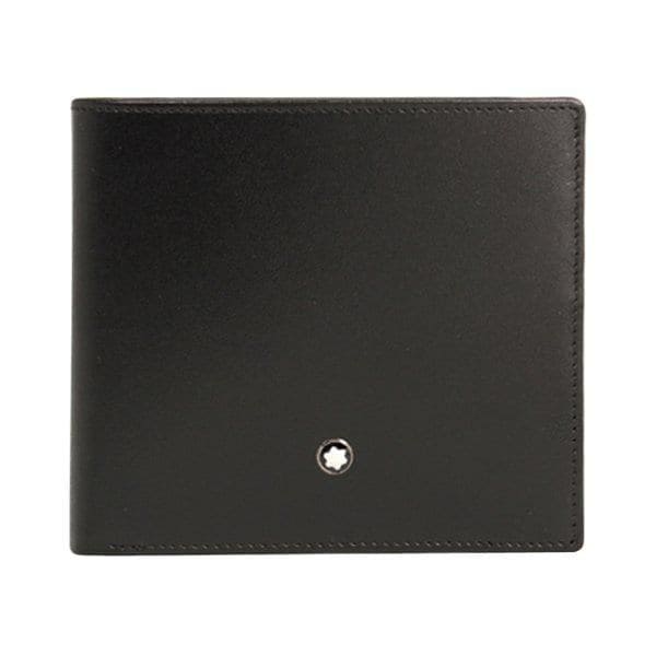 Montblanc メンズ二つ折り財布 7163 ブラック / メンズ二つ折り財布