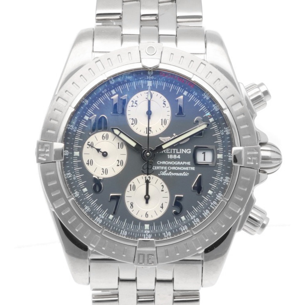 ブライトリング クロノマット 腕時計 ステンレススチール A13356 自動巻き 1年保証 BREITLING 中古 美品