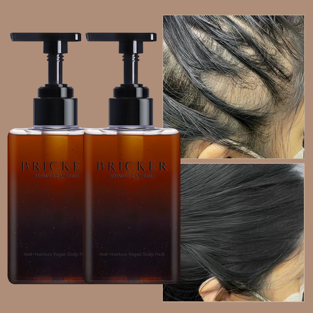 BRICKER ブリュードカフェインアンチヘアロススカルプパック300ml 2個セット