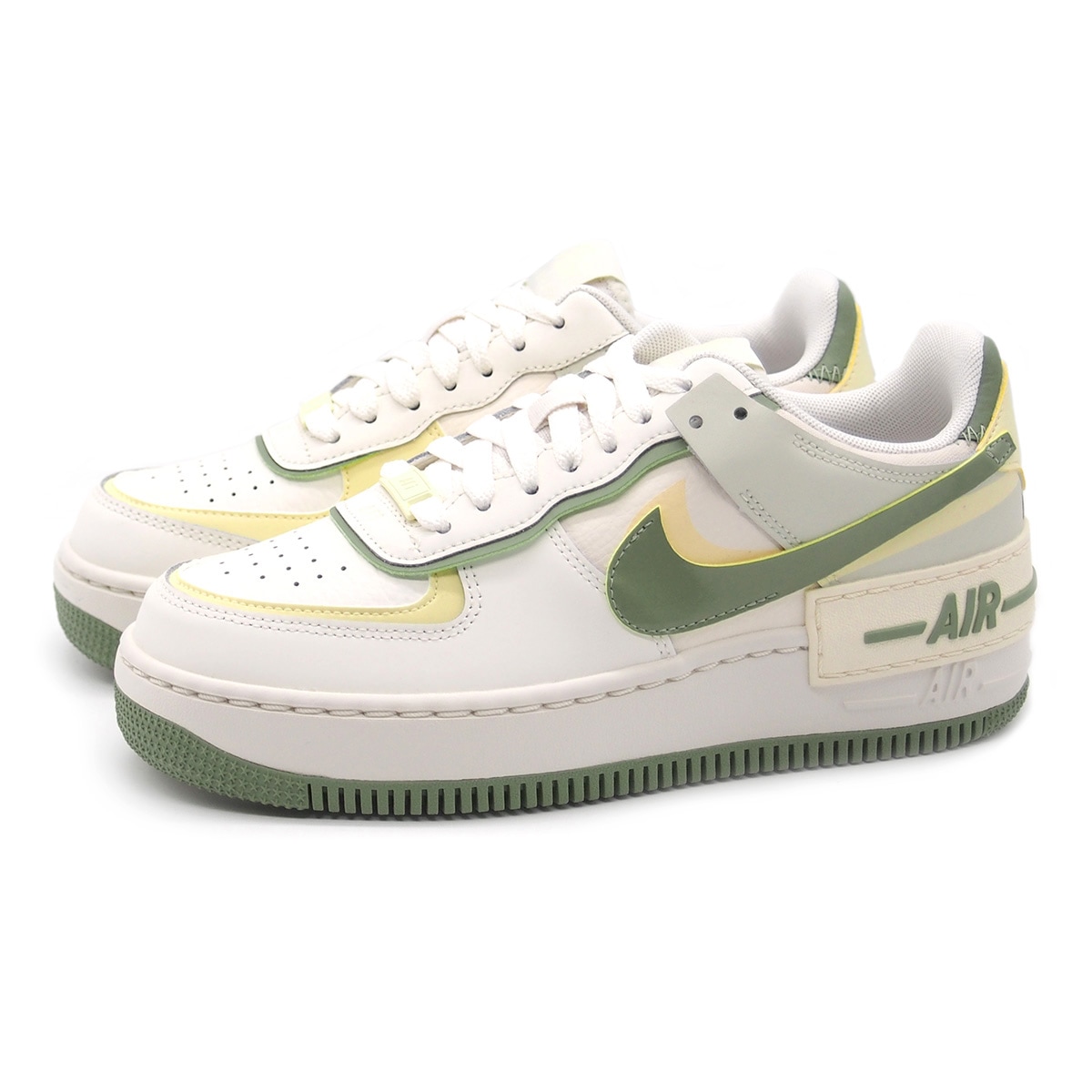 ナイキ スニーカー レディース ウィメンズ エアフォース1 シャドウ NIKE WMNS AIR FORCE 1 SHADOW SAIL/ALABASTER/PALE IVORY/OIL GREEN