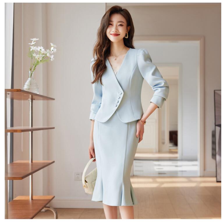 レディース スーツ スカートスーツ 2点セット セットアップ レディース スーツセット おしゃれスーツ 事務服 長袖 春 秋 無地 通勤 就活 面接 ママスーツ 卒業式 入学式 大人気 リクルートスー