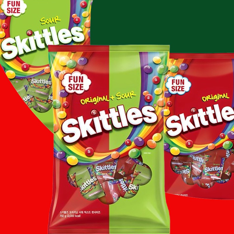 スキトルズ750g 3種 (オリジナル/サワー/サワーミックス )1セット