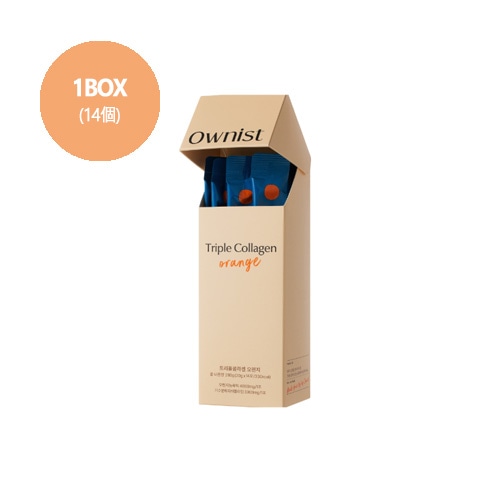 [Ownist] トリプルコラーゲン オレンジ 1BOX 14個（2週間分）(コラーゲン/ヒアルロン酸/エラスチン)