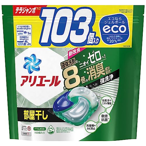 アリエール 洗濯洗剤 ジェルボール4D 部屋干し 詰め替え 103個