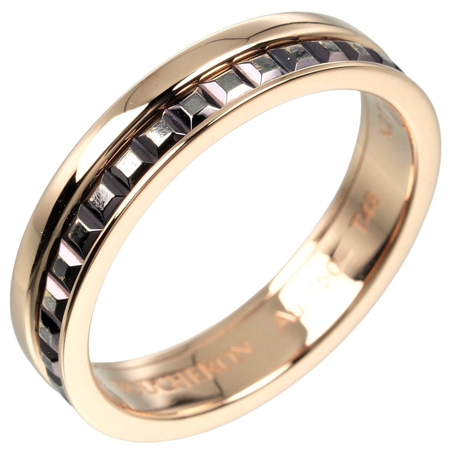 キャトル クラシック ハーフ リング・指輪 K18ピンクゴールド 8号 約3.73g レディース 中古品 Aランク