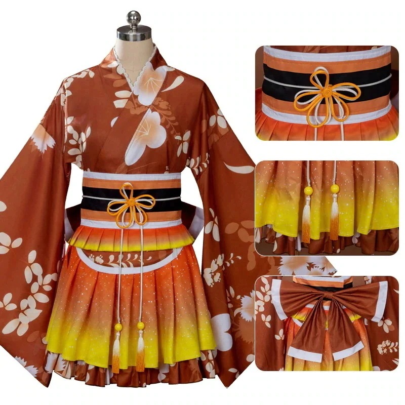 浴衣 ラブライブイベントカードSR 祭り浴衣 覚醒海未真姫和服 コス 宅舞 衣装