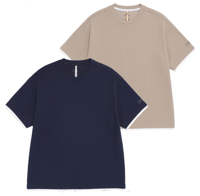 WAFFLE SEMI-OVERFIT SHORT SLEEVED T-SHIRT (N262MTS970)