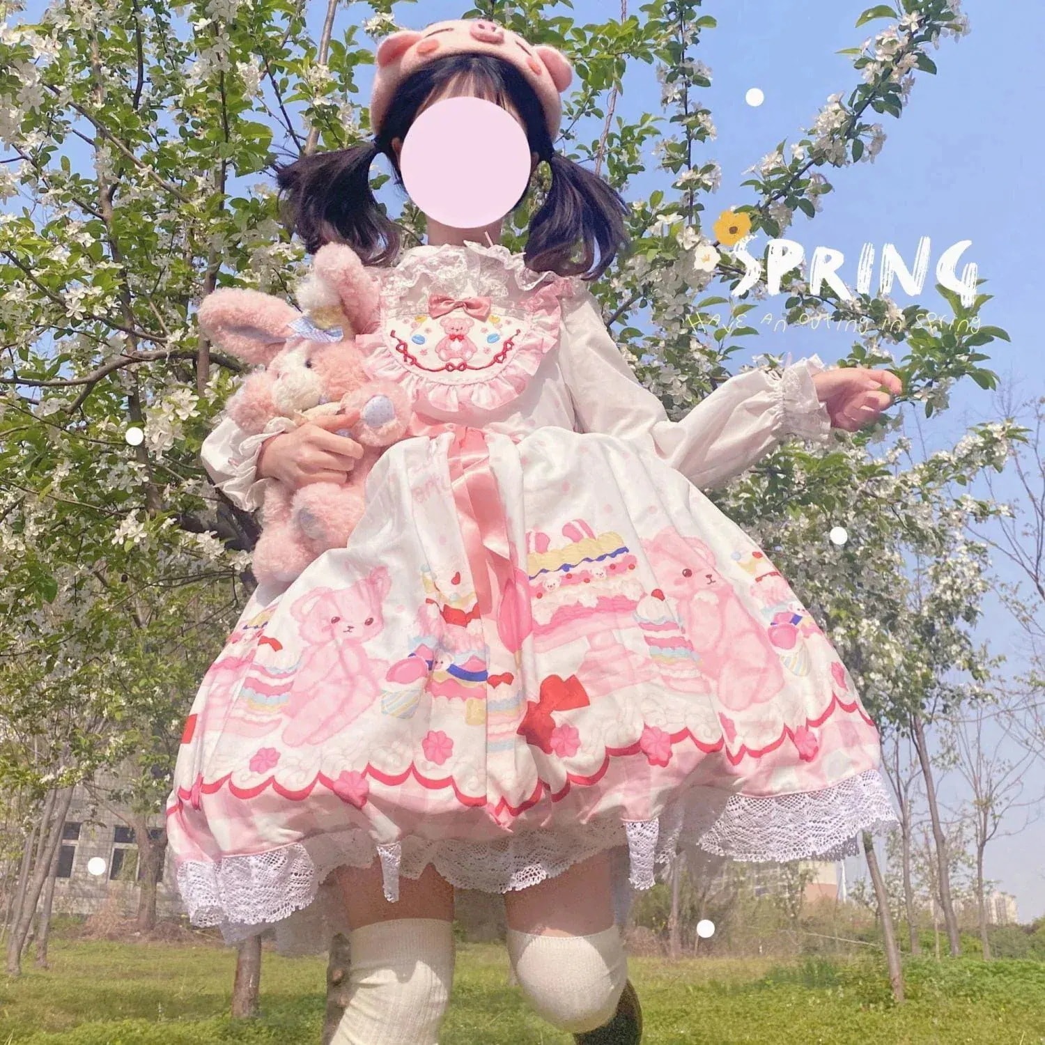 出荷が早いメイド服 新作COS 二次元 クマちゃんロリータお洋服可愛い萌えキャミソールjskワンピース レディース 韓国