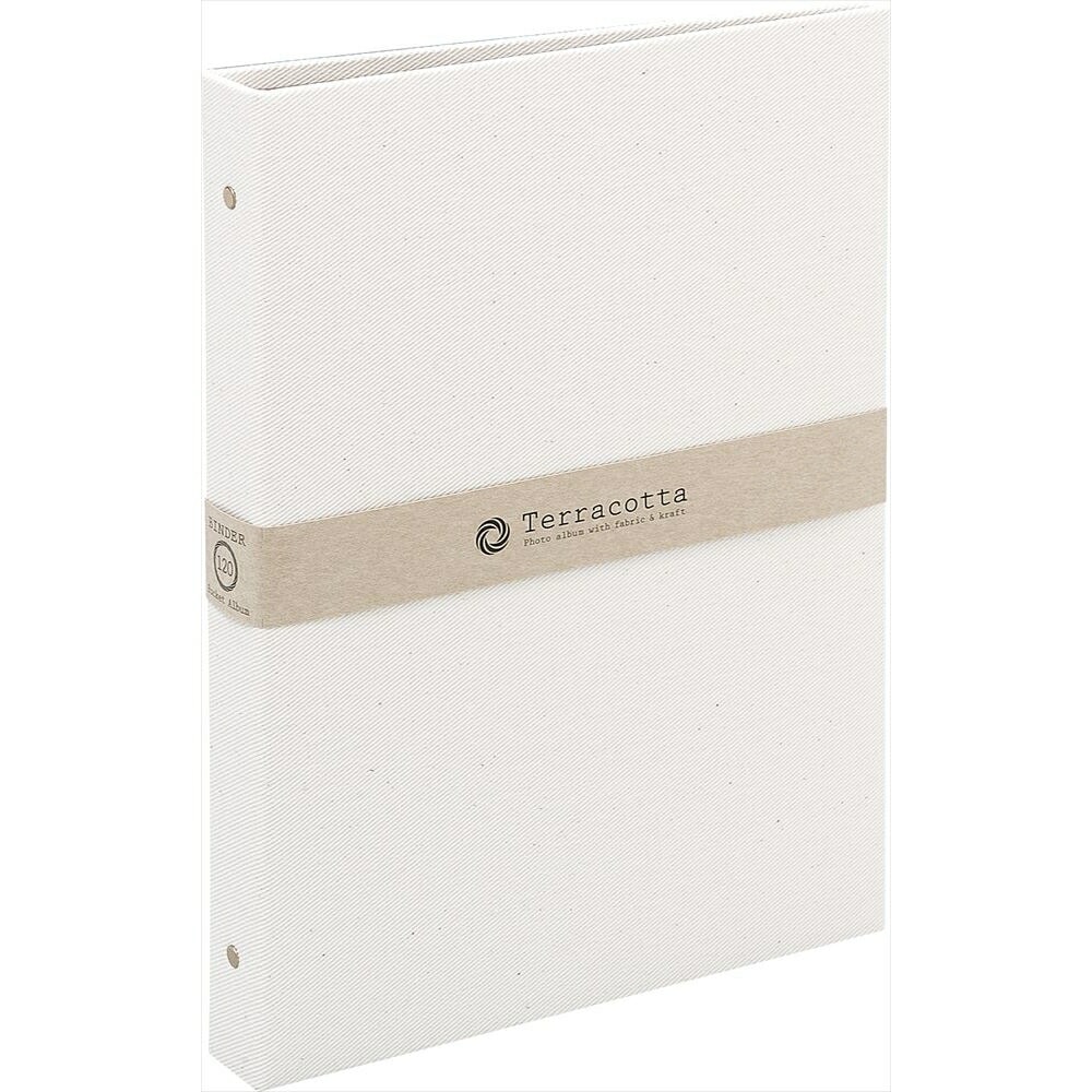 （まとめ買い）テラコッタ バインダー式ポケットアルバム L判3段120枚 ホワイト TER-L3Y-140-W [x3]