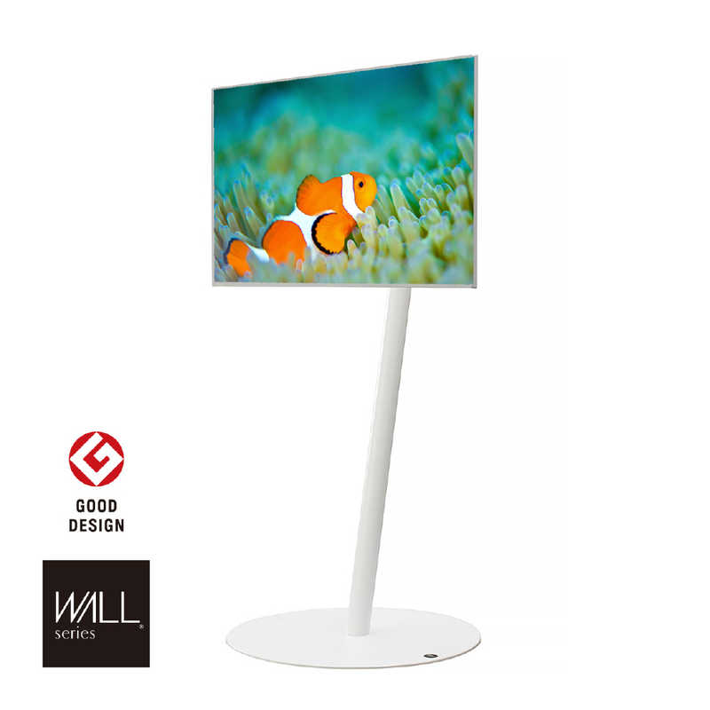 ナカムラ　24～55インチ対応 テレビスタンド WALL A2 (フラットベース・ロータイプ) サテンホワイト　WLTVL4111F