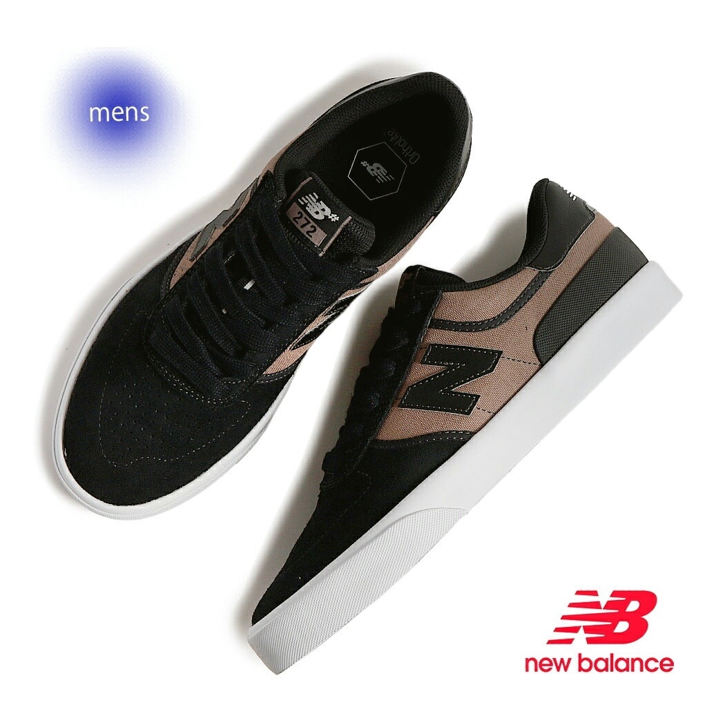海外限定 NEW BALANCE ニューバランス ヌメリック 272 スニーカー NM272TTO BLACK/MUSHROOM ( 日本未発売 ブラック 黒 ベージュ メンズ スケートシューズ SK