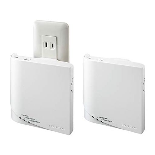 アイ・オー・データ WiFi 無線LAN ルーター 11ac Wi-Fi 867+400Mbps 子機1台 コンセント直付け IPv6 3階建/4LDK/30台 日本メーカー WN-DX1300GNE