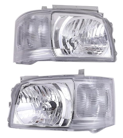 ハイエースのライト(社外品) 200系ハイエース 後期3型 ドレスアップヘッドライト＜社外新品ヘッド