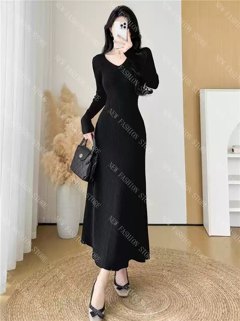 秋冬ニットワンピース-17