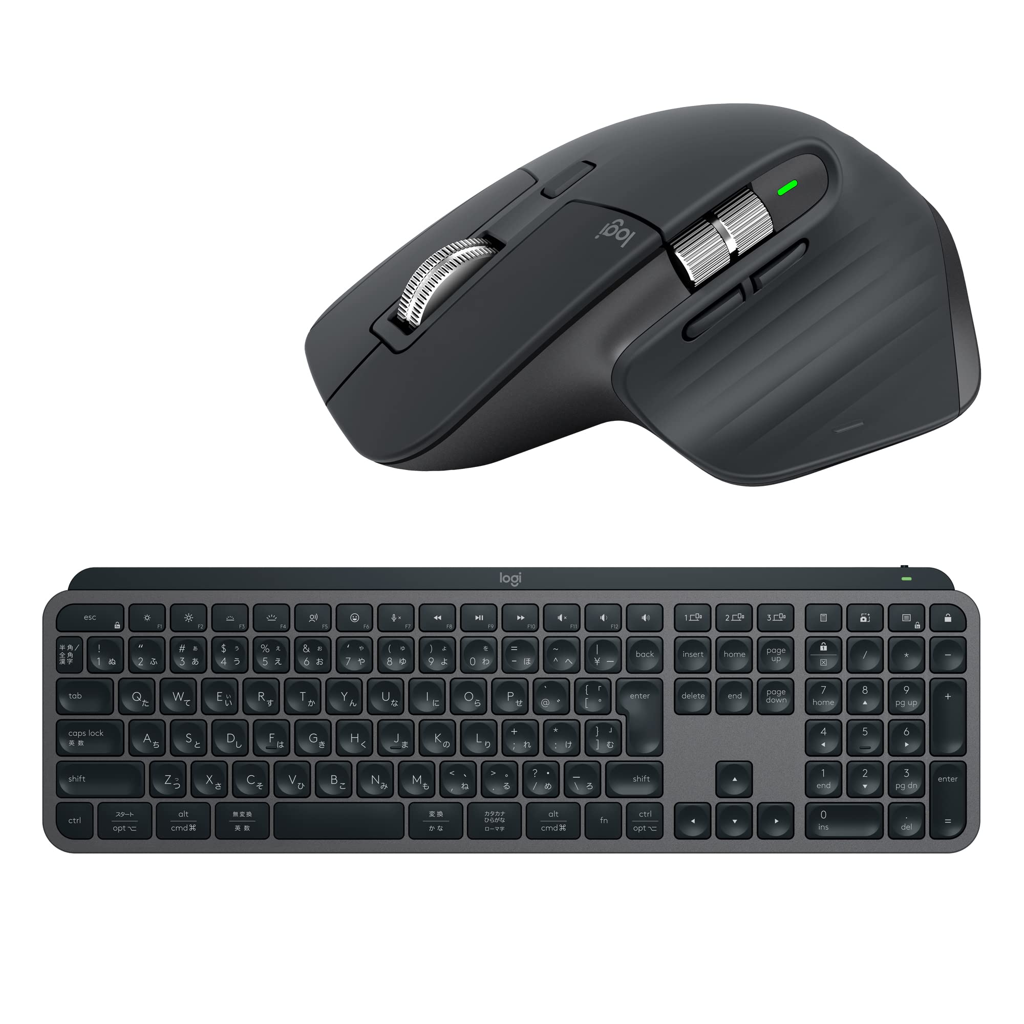 ロジクール Bluetooth マウス ワイヤレスキーボード セット [ MX2300GR + KX800sGR ] 国内正規品 17069