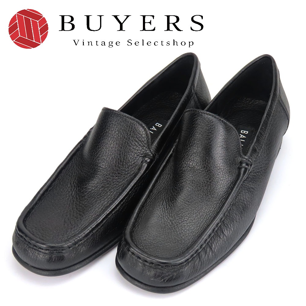 中古 ローファー 8 レザー ブラック JPサイズ約25.0cm シューズ 靴 レディース 女性