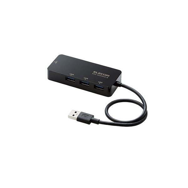 エレコム USB-A 1Gbps有線LANアダプター(USBハブ付き)(黒) EDC-GUA3H2-B 5,254円