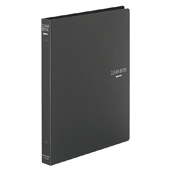 （まとめ買い）クリヤーブック B5縦 替紙式18枚ポケット26穴 濃灰 ラ-321DM [x3] 6,836円