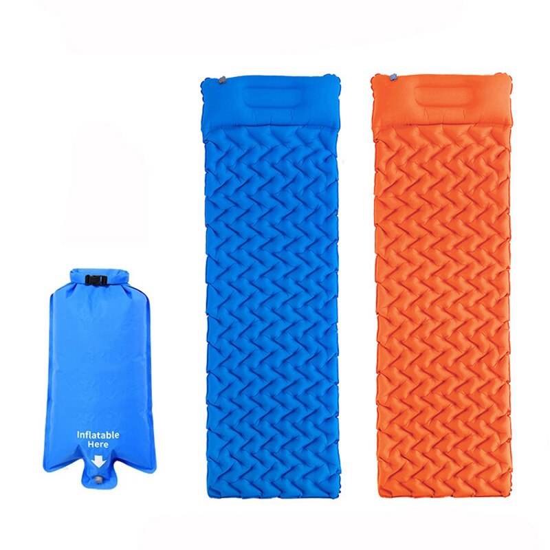 Rooxinインフレータブルマットレスパッドシングルキャンピングマットエアマットレス超軽量ンプハイキングスリーピングパッド折りたたみベッドoutdoortravel睡眠マット