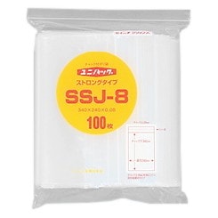 ユニパック　ストロング　SSI-8　20＋280×200×0.08mm　100枚×12袋ケース販売お得用【メーカー直送】