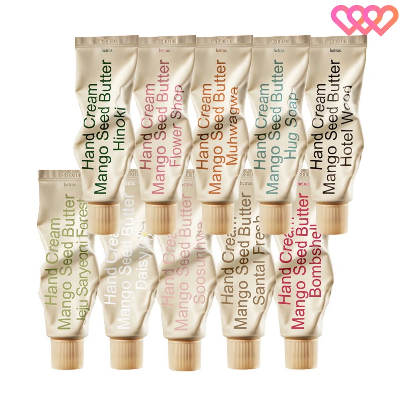 【5本ギフトセット／パウチ＋チューブリンガー付】パフュームシルキー ハンドクリーム 50mL×5種