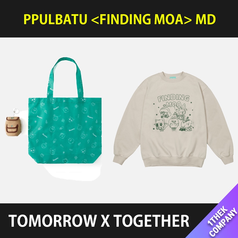 ２次[購入金額特典]（Backpack Keyring + Bag / Sweatshirt）TOMORROW X TOGETHER PPULBATU [FINDING MOA] OFFICIAL