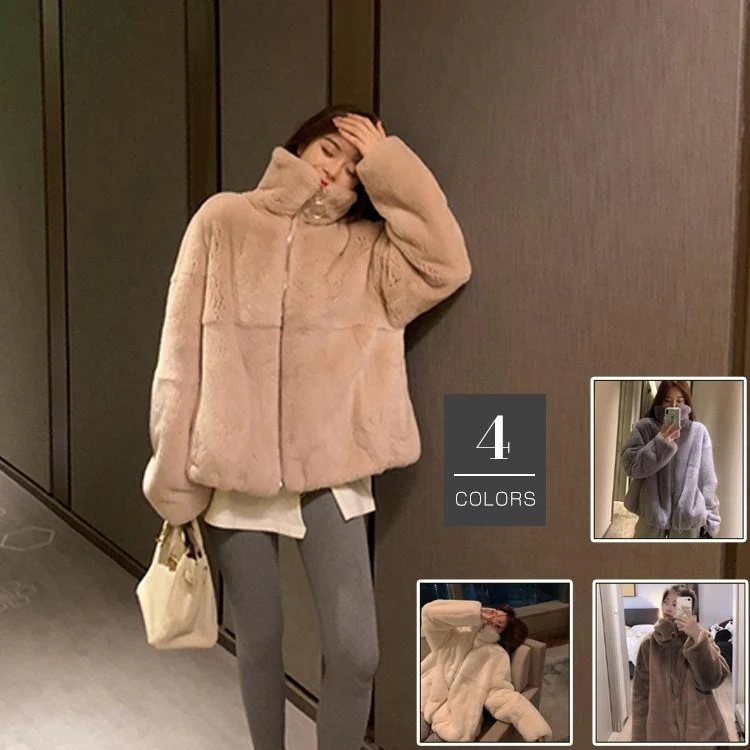 品大人気秋冬レディースファーコート毛皮コートレディースコートフェイクファーアウタージャケット　暖かい　通勤　レディースアウター