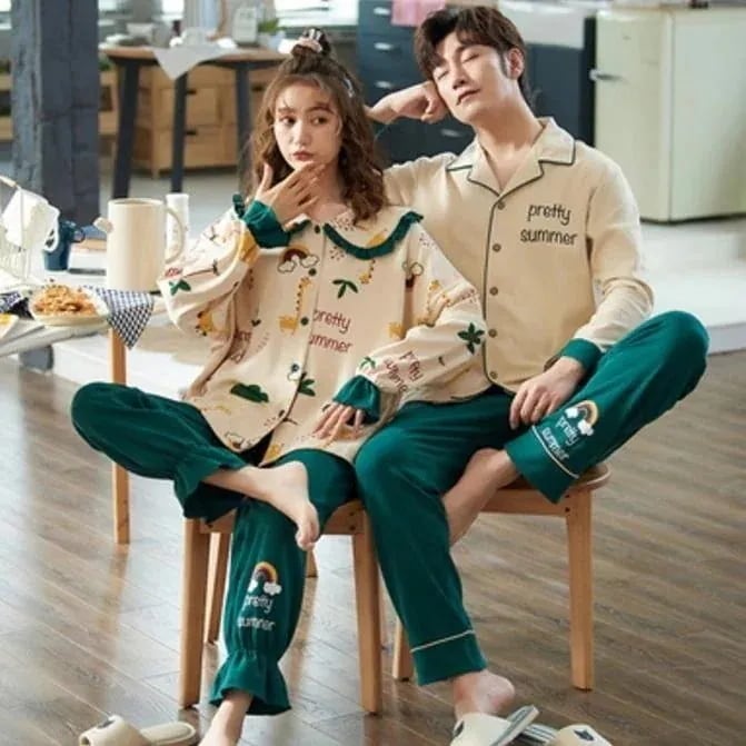 き韓国ファッションペア上下セット ペア739 ペアパジャマおしゃれ カップル カップル ペアウェア長袖 5,357円
