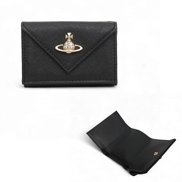 三つ折り財布 折り畳み ENVELOPE BILLFOLD 5115002EW-L001N-N402 ブラック ユニセックス
