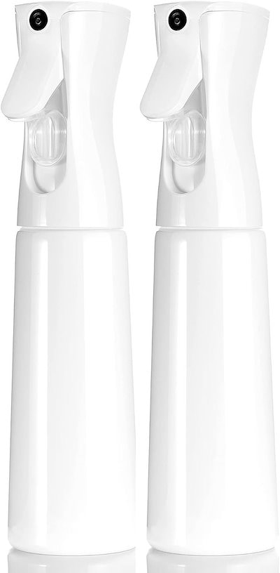 他サイト： スプレーボトル 霧吹き 350ml 日本製 2個セット 超微粒子 連続ミスト 遮光 アルコール対応 ホワイト x( ホワイト x ホワイト ２個)の商品画像