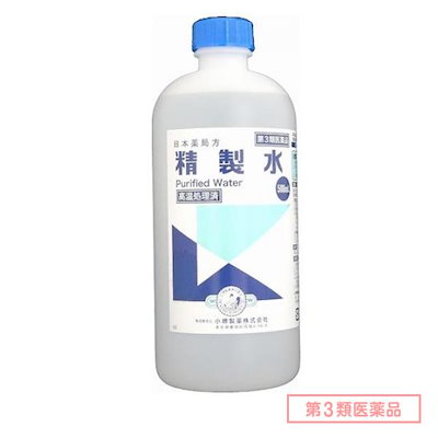 他サイト： 第３類医薬品 小堺製薬 日本薬局方 精製水 500mLの商品画像
